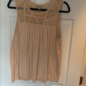 Lucky brand Peach lace tank top